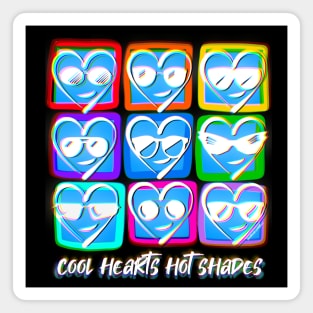 Cool Hearts Hot Shades Magnet